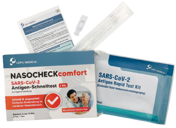 1er LEPU NASOCHECK COMFORT Corona Test